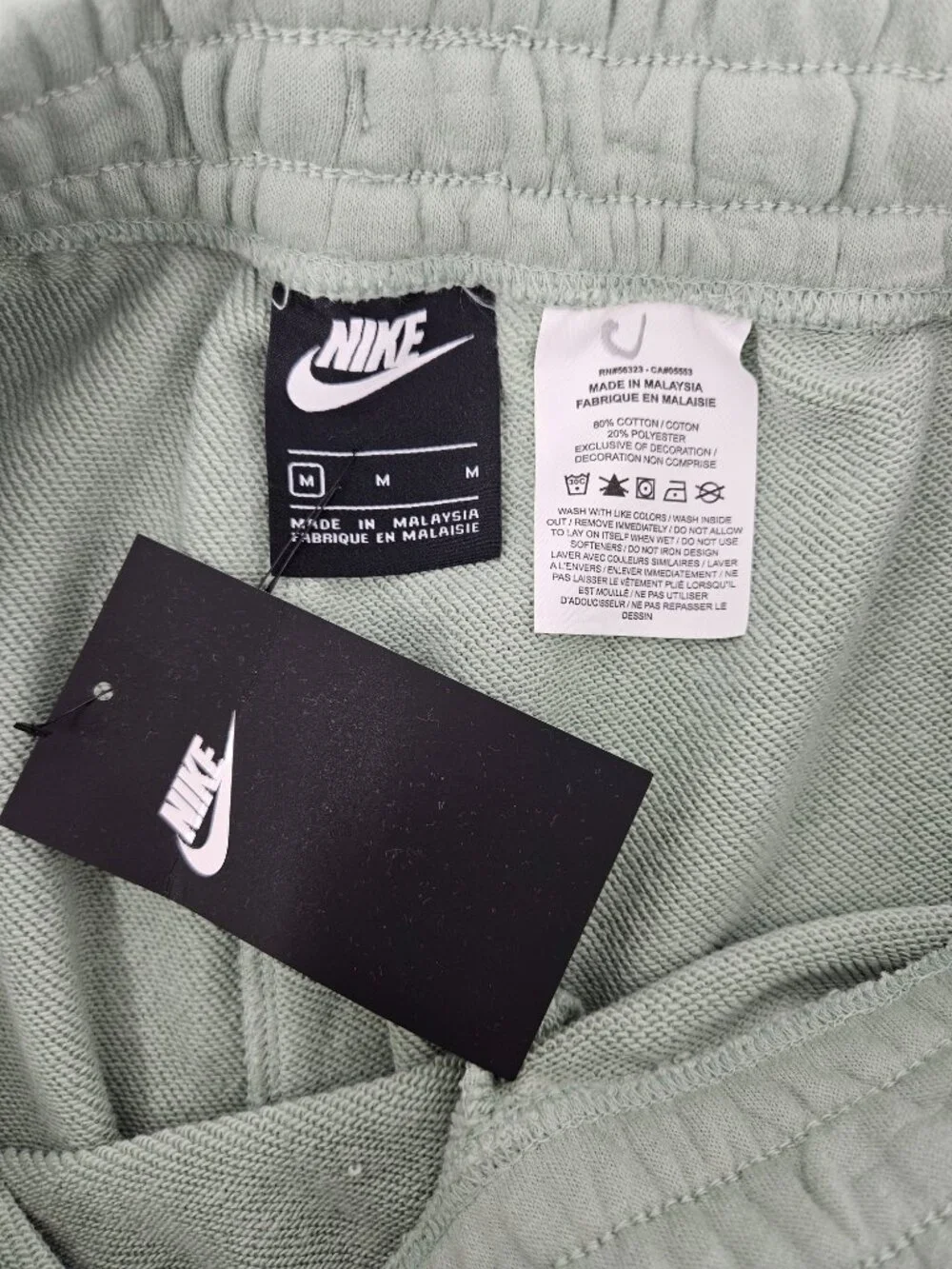 Nike Sportswear Drawstring Chrome Swoosh Shorts Green Women’s Size M NEW Active